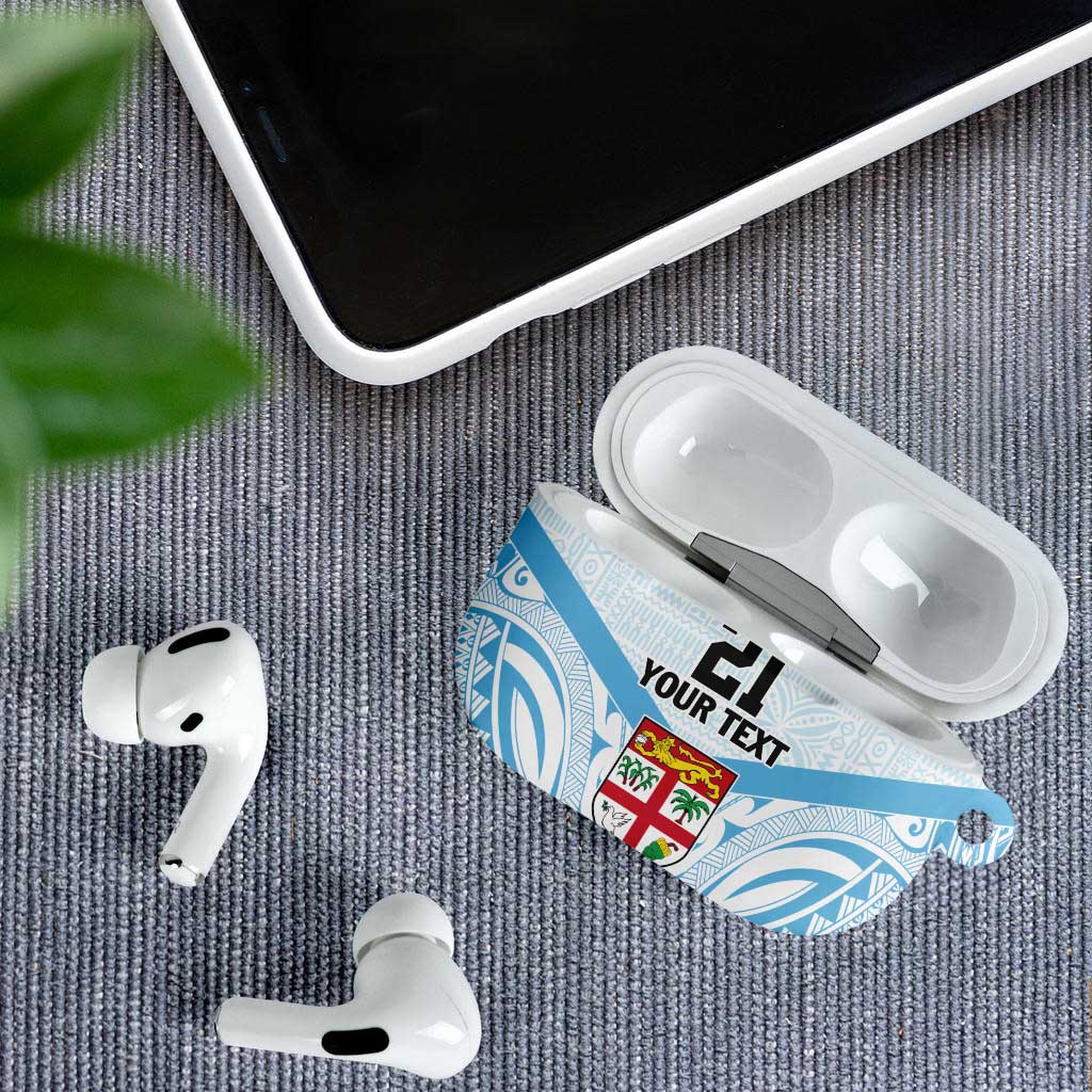 Fiji Football Custom AirPods Case Bula Boys Go Champions LT9 - Polynesian Pride