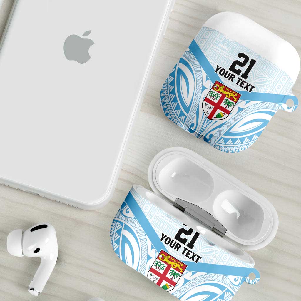 Fiji Football Custom AirPods Case Bula Boys Go Champions LT9 - Polynesian Pride