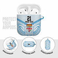 Fiji Football Custom AirPods Case Bula Boys Go Champions LT9 - Polynesian Pride