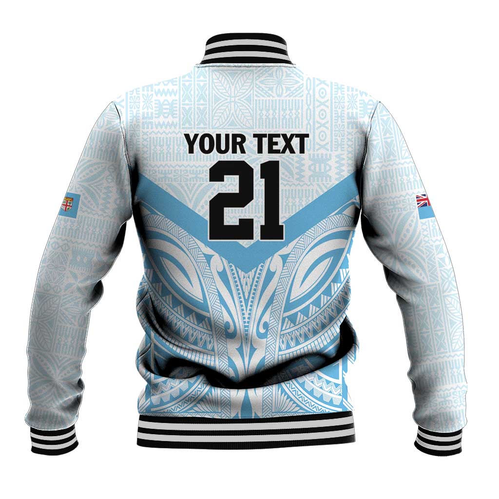 Fiji Football Custom Baseball Jacket Bula Boys Go Champions