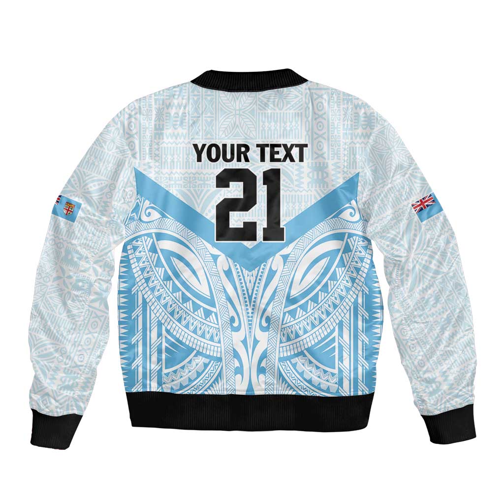 Fiji Football Custom Bomber Jacket Bula Boys Go Champions