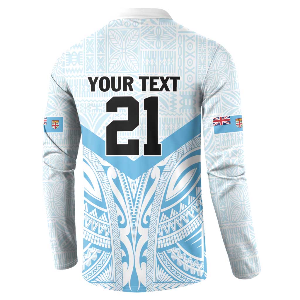 Fiji Football Custom Button Sweatshirt Bula Boys Go Champions