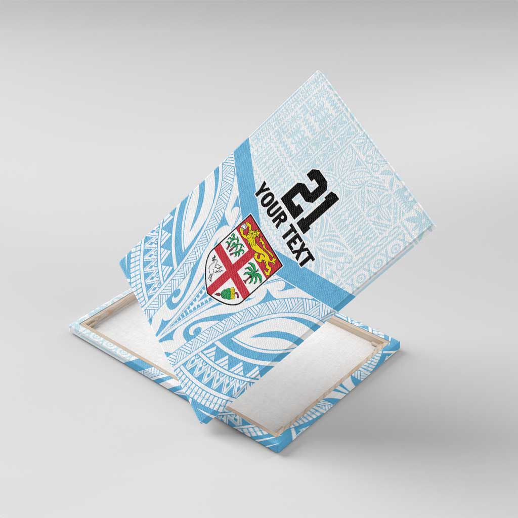 Fiji Football Custom Canvas Wall Art Bula Boys Go Champions