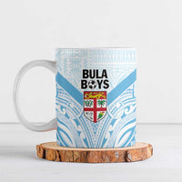 Fiji Football Custom Ceramic Mug Bula Boys Go Champions LT9 Blue - Polynesian Pride