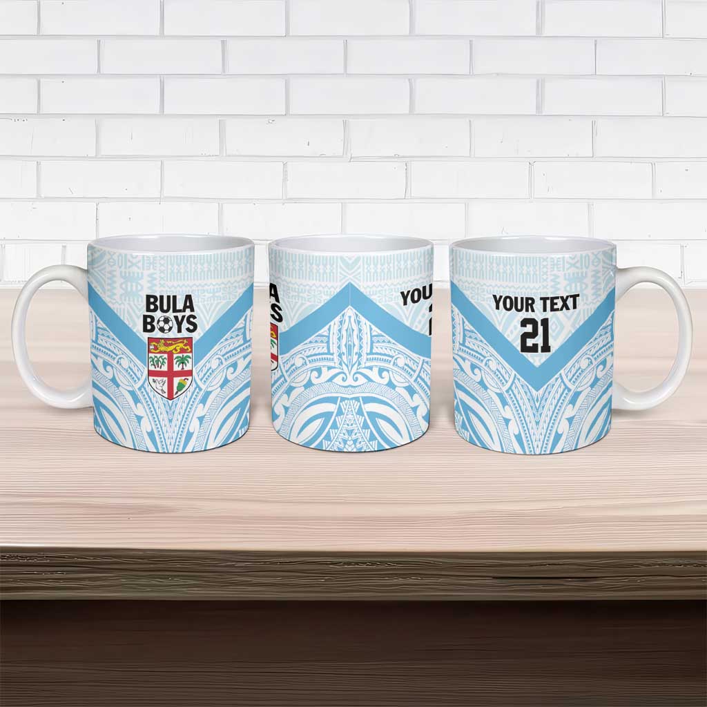 Fiji Football Custom Ceramic Mug Bula Boys Go Champions LT9 - Polynesian Pride