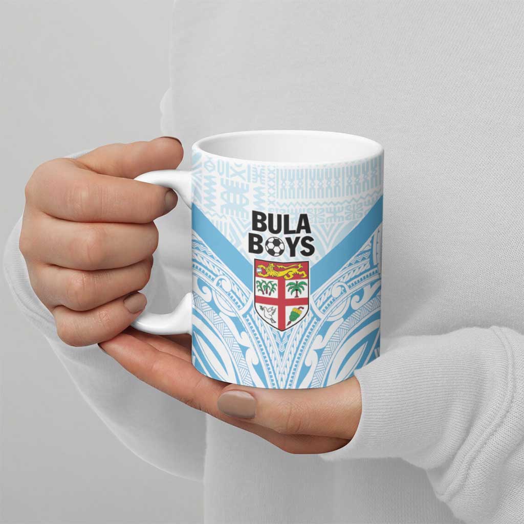 Fiji Football Custom Ceramic Mug Bula Boys Go Champions LT9 - Polynesian Pride
