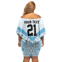 Fiji Football Custom Family Matching Off Shoulder Short Dress and Hawaiian Shirt Bula Boys Go Champions