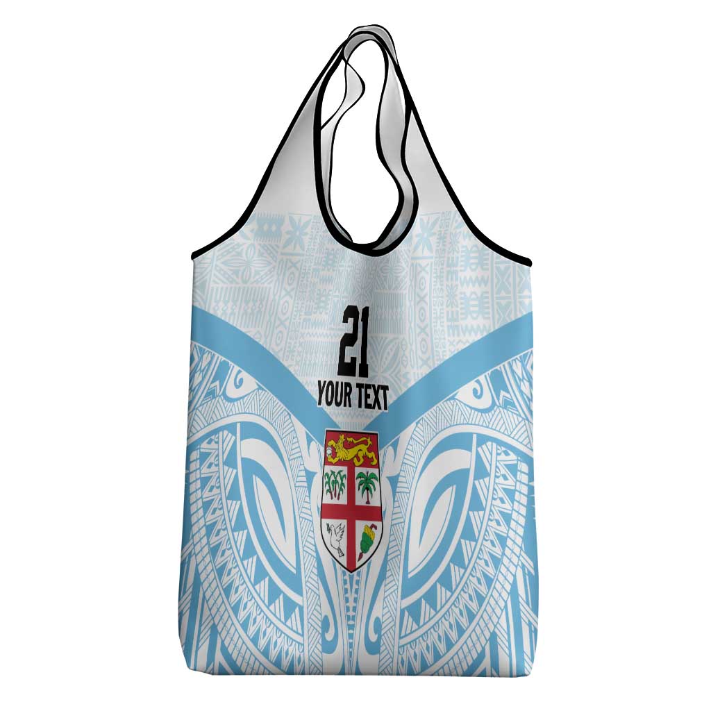 Fiji Football Custom Grocery Bag Bula Boys Go Champions