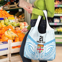 Fiji Football Custom Grocery Bag Bula Boys Go Champions