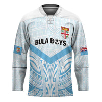 Fiji Football Custom Hockey Jersey Bula Boys Go Champions LT9 Unisex Blue - Polynesian Pride