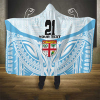 Fiji Football Custom Hooded Blanket Bula Boys Go Champions