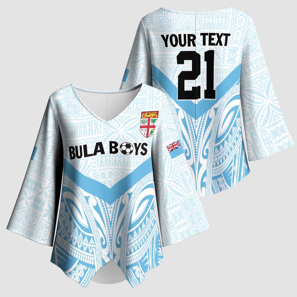 Fiji Football Custom Kimono Sleeve Blouse Bula Boys Go Champions LT9 - Polynesian Pride
