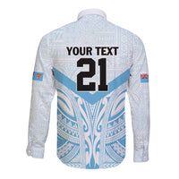 Fiji Football Custom Long Sleeve Button Shirt Bula Boys Go Champions