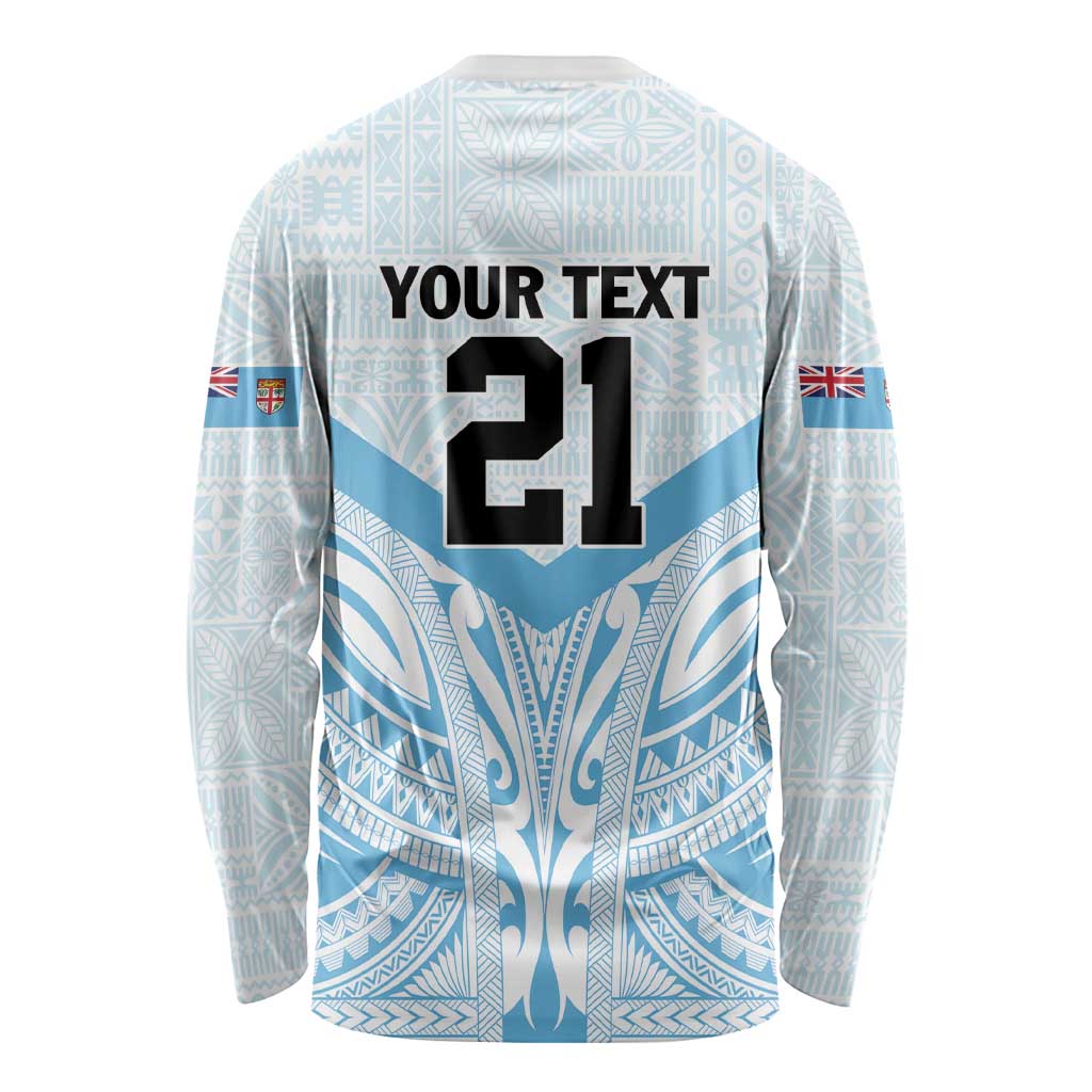 Fiji Football Custom Long Sleeve Shirt Bula Boys Go Champions