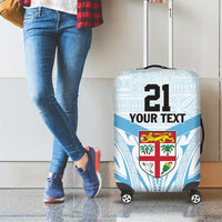Fiji Football Custom Luggage Cover Bula Boys Go Champions