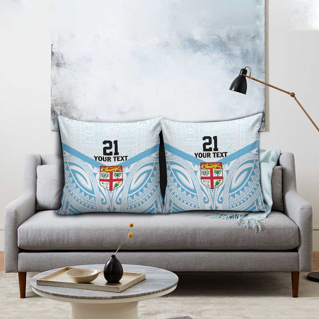 Fiji Football Custom Pillow Cover Bula Boys Go Champions - Polynesian Pride
