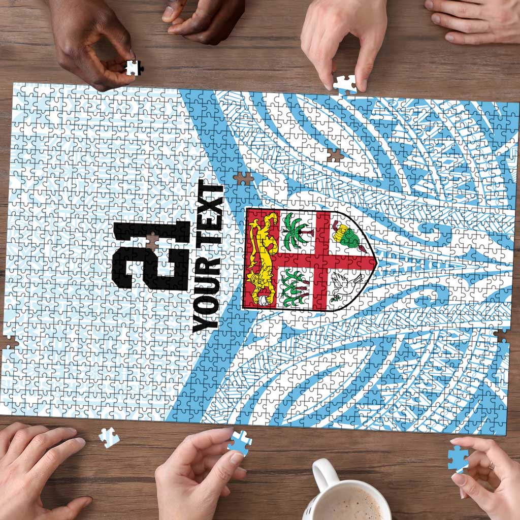 Fiji Football Custom Puzzle Bula Boys Go Champions LT9 - Polynesian Pride