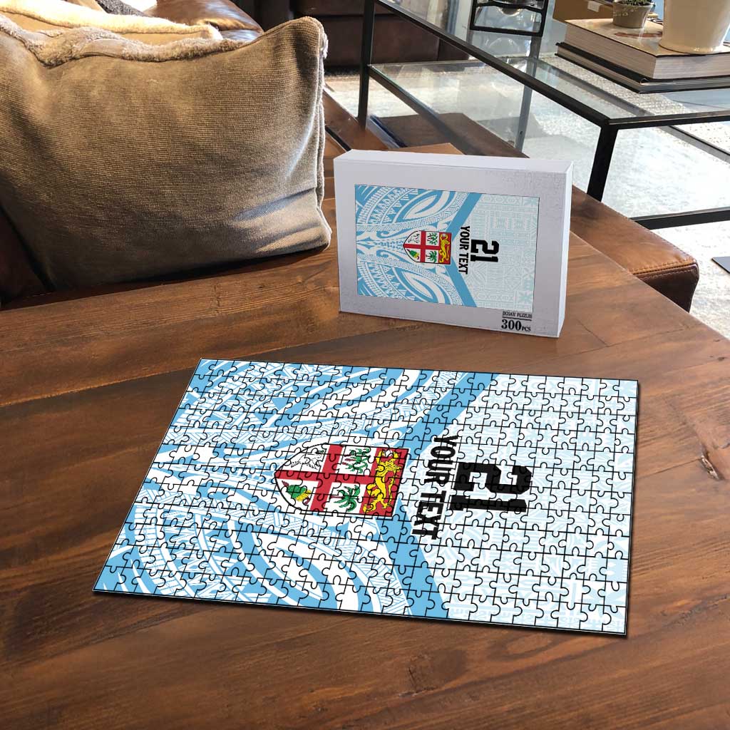 Fiji Football Custom Puzzle Bula Boys Go Champions LT9 - Polynesian Pride