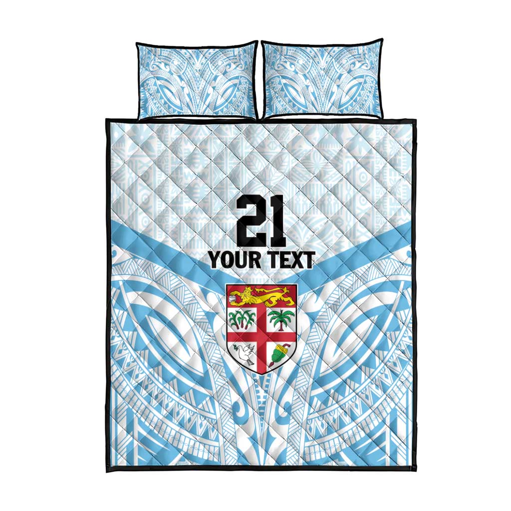 Fiji Football Custom Quilt Bed Set Bula Boys Go Champions