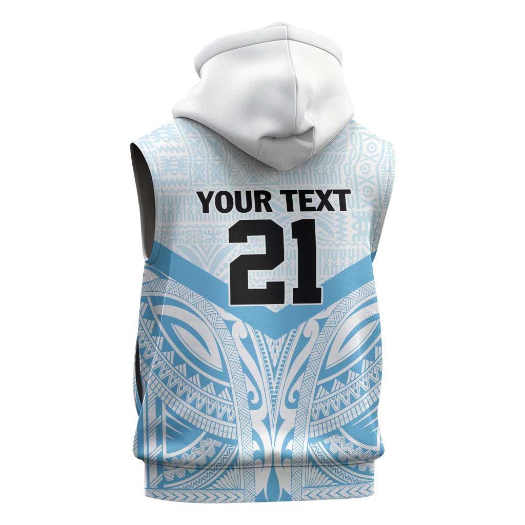 Fiji Football Custom Sleeveless Hoodie Bula Boys Go Champions - Polynesian Pride