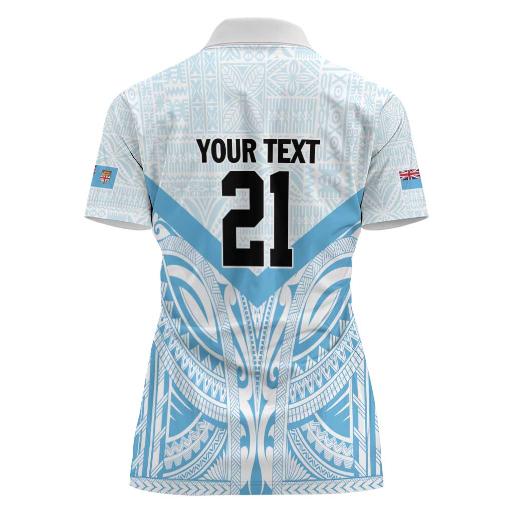 Fiji Football Custom Women Polo Shirt Bula Boys Go Champions