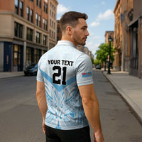 Fiji Football Custom Zipper Polo Shirt Bula Boys Go Champions - Polynesian Pride