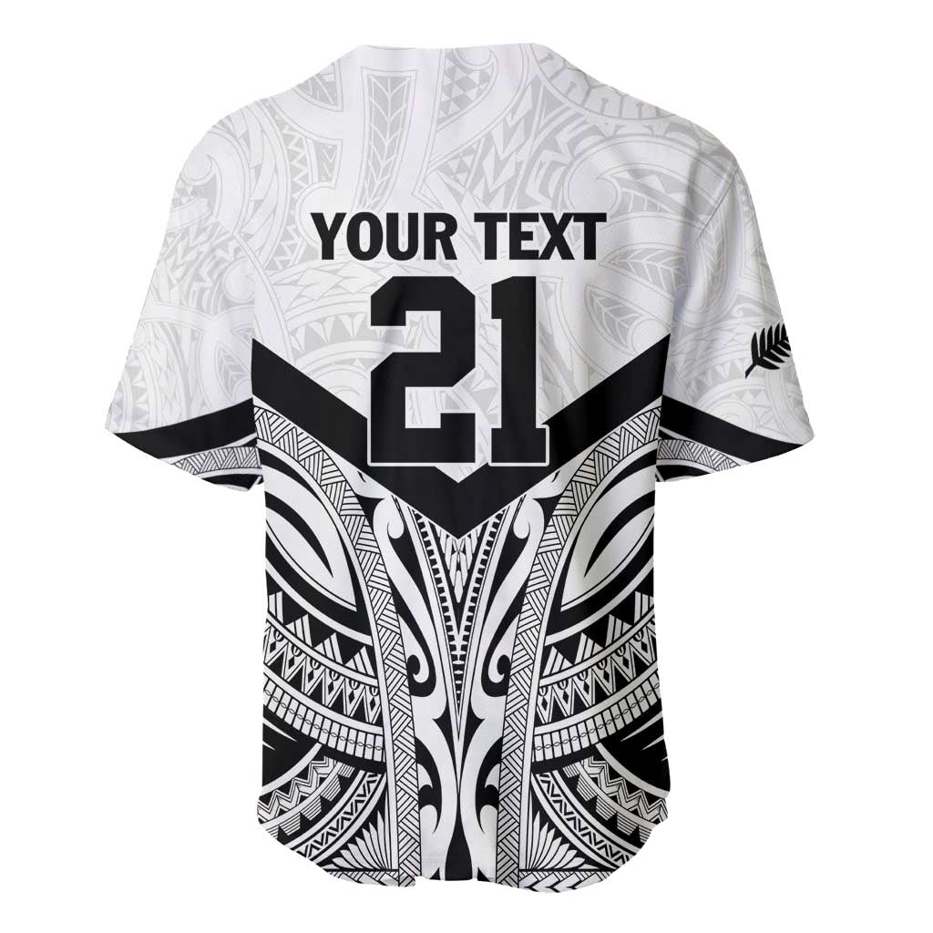 New Zealand Football Custom Baseball Jersey All White Fern Go Champions