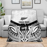 New Zealand Football Custom Blanket All White Fern Go Champions LT9 - Polynesian Pride