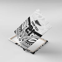 New Zealand Football Custom Canvas Wall Art All White Fern Go Champions LT9 With Frame White - Polynesian Pride