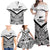 New Zealand Football Custom Family Matching Off Shoulder Maxi Dress and Hawaiian Shirt All White Fern Go Champions