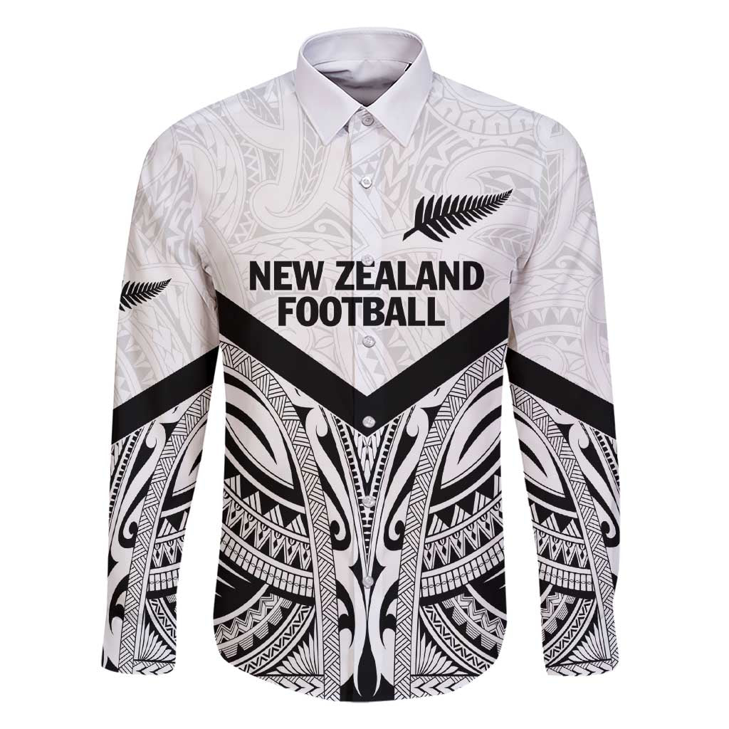New Zealand Football Custom Family Matching Short Sleeve Bodycon Dress and Hawaiian Shirt All White Fern Go Champions