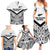 New Zealand Football Custom Family Matching Summer Maxi Dress and Hawaiian Shirt All White Fern Go Champions