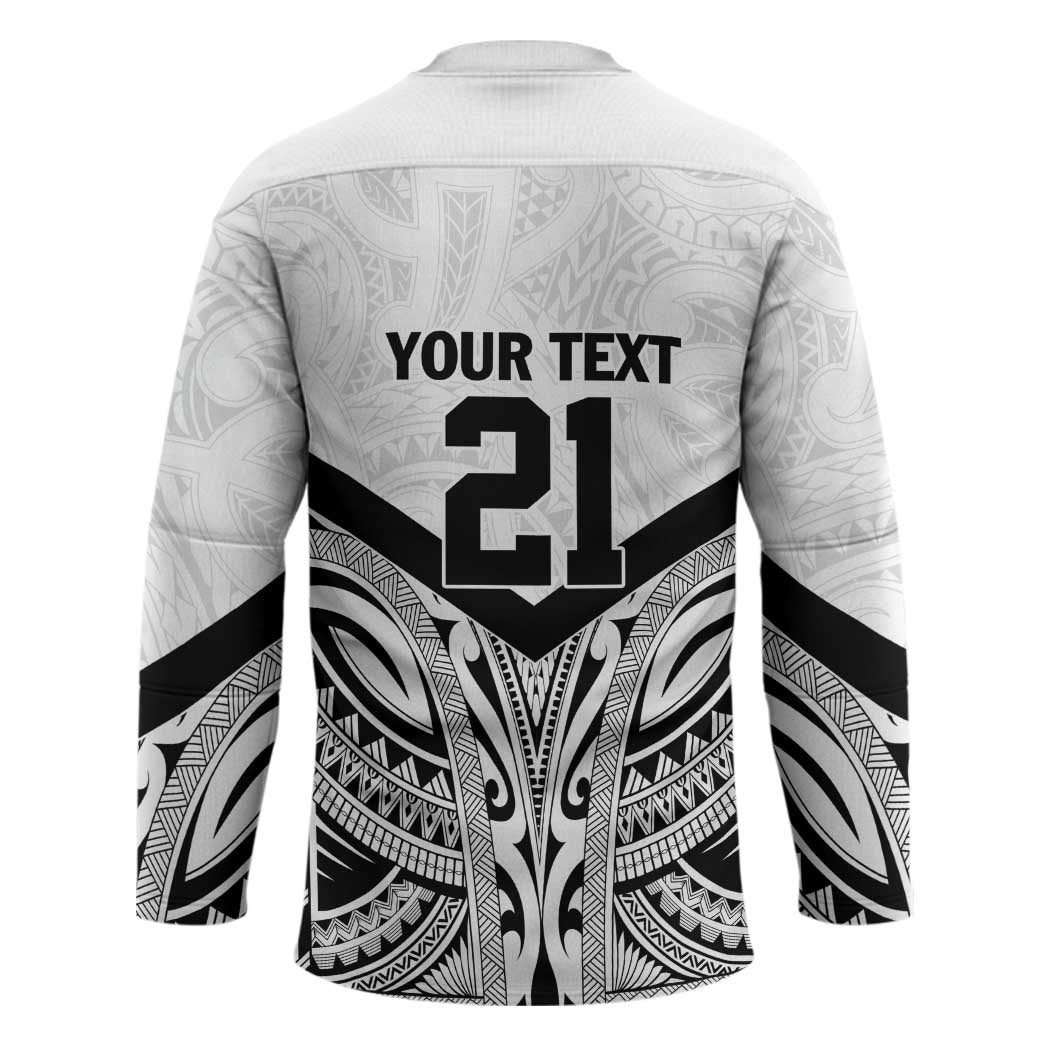 New Zealand Football Custom Hockey Jersey All White Fern Go Champions - Polynesian Pride