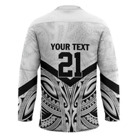 New Zealand Football Custom Hockey Jersey All White Fern Go Champions - Polynesian Pride