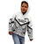 New Zealand Football Custom Kid Hoodie All White Fern Go Champions