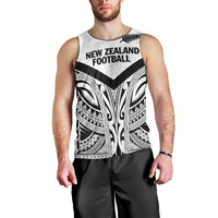 New Zealand Football Custom Men Tank Top All White Fern Go Champions