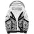 New Zealand Football Custom Sherpa Hoodie All White Fern Go Champions