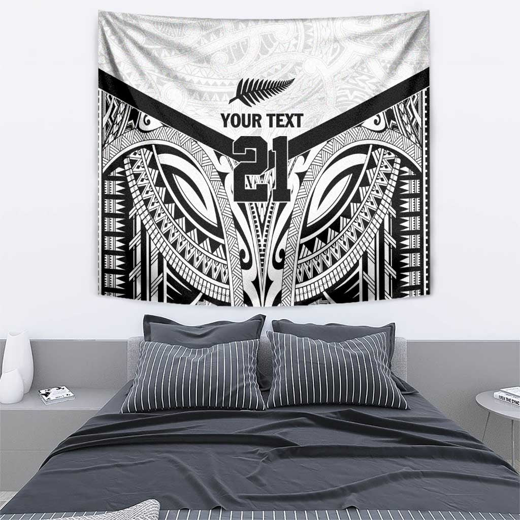 New Zealand Football Custom Tapestry All White Fern Go Champions