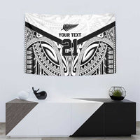 New Zealand Football Custom Tapestry All White Fern Go Champions