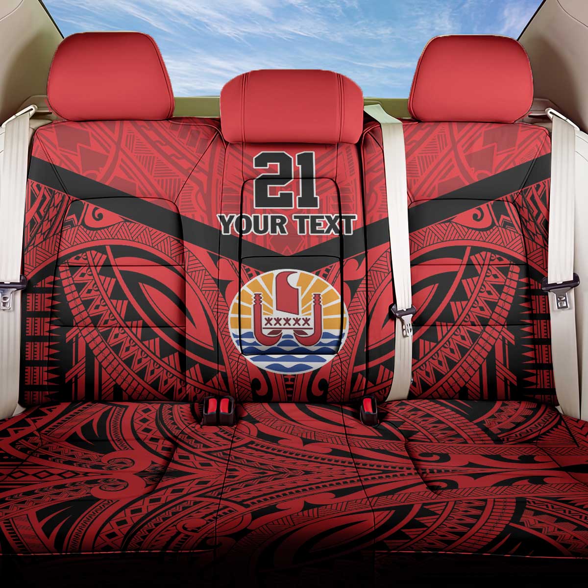 Tahiti Football Custom Back Car Seat Cover Toa Aito Go Champions