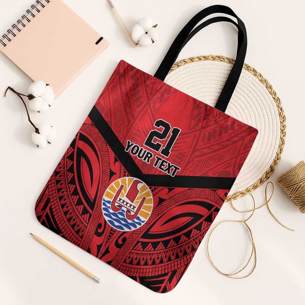 Tahiti Football Custom Tote Bag Toa Aito Go Champions - Polynesian Pride