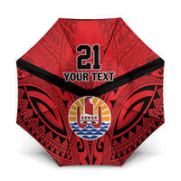 Tahiti Football Custom Umbrella Toa Aito Go Champions - Polynesian Pride