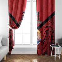 Tahiti Football Custom Window Curtain Toa Aito Go Champions