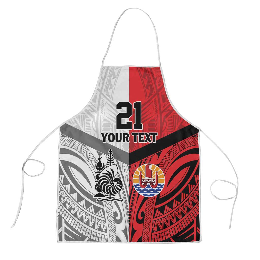 New Caledonia-Tahiti Football Custom Apron Together Go Champions - Polynesian Pride