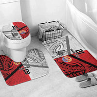 New Caledonia-Tahiti Football Custom Bathroom Set Together Go Champions - Polynesian Pride