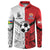 New Caledonia-Tahiti Football Custom Button Sweatshirt Together Go Champions