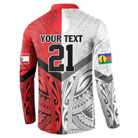 New Caledonia-Tahiti Football Custom Button Sweatshirt Together Go Champions