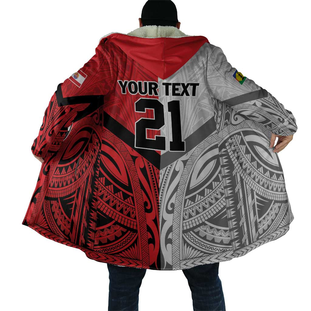 New Caledonia-Tahiti Football Custom Cloak Together Go Champions - Polynesian Pride