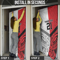 New Caledonia-Tahiti Football Custom Door Cover Together Go Champions - Polynesian Pride