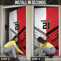 New Caledonia-Tahiti Football Custom Door Cover Together Go Champions - Polynesian Pride